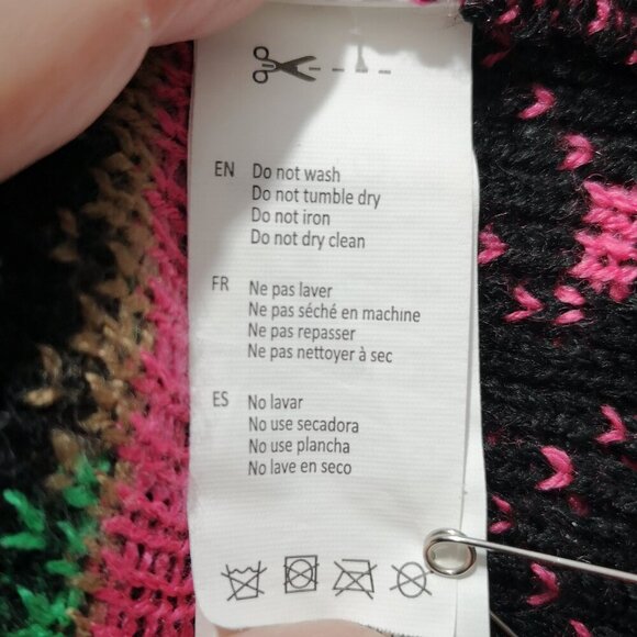 Happy Holidays Urban Heritage Ladies Size Large Bah Humbug Festive Sweater - Picture 6 of 12